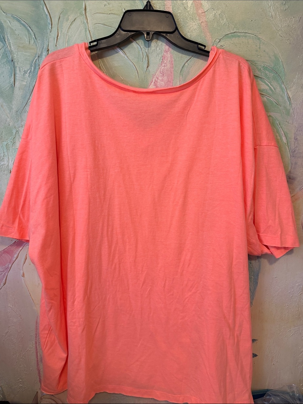 Zenana Outfitters Vibrant Coral V-Neck Pocket Tunic size 1X New! - Picture 5 of 7